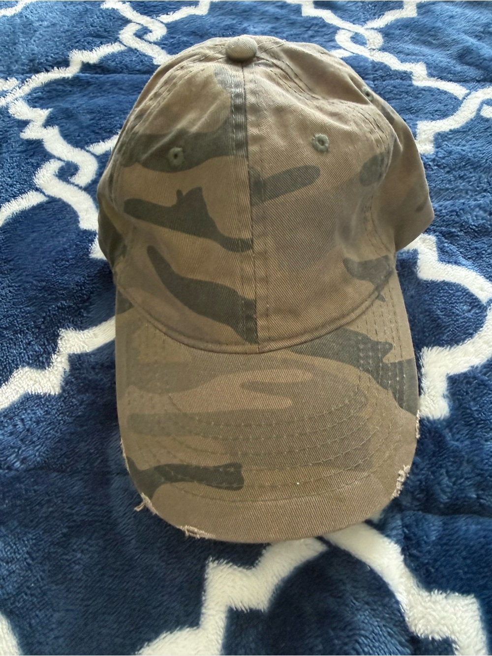 Express Camo Cap in Olive & Brown